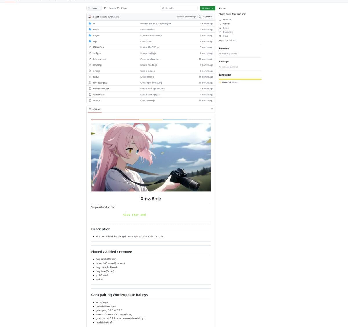 Project Bot WhatsApp